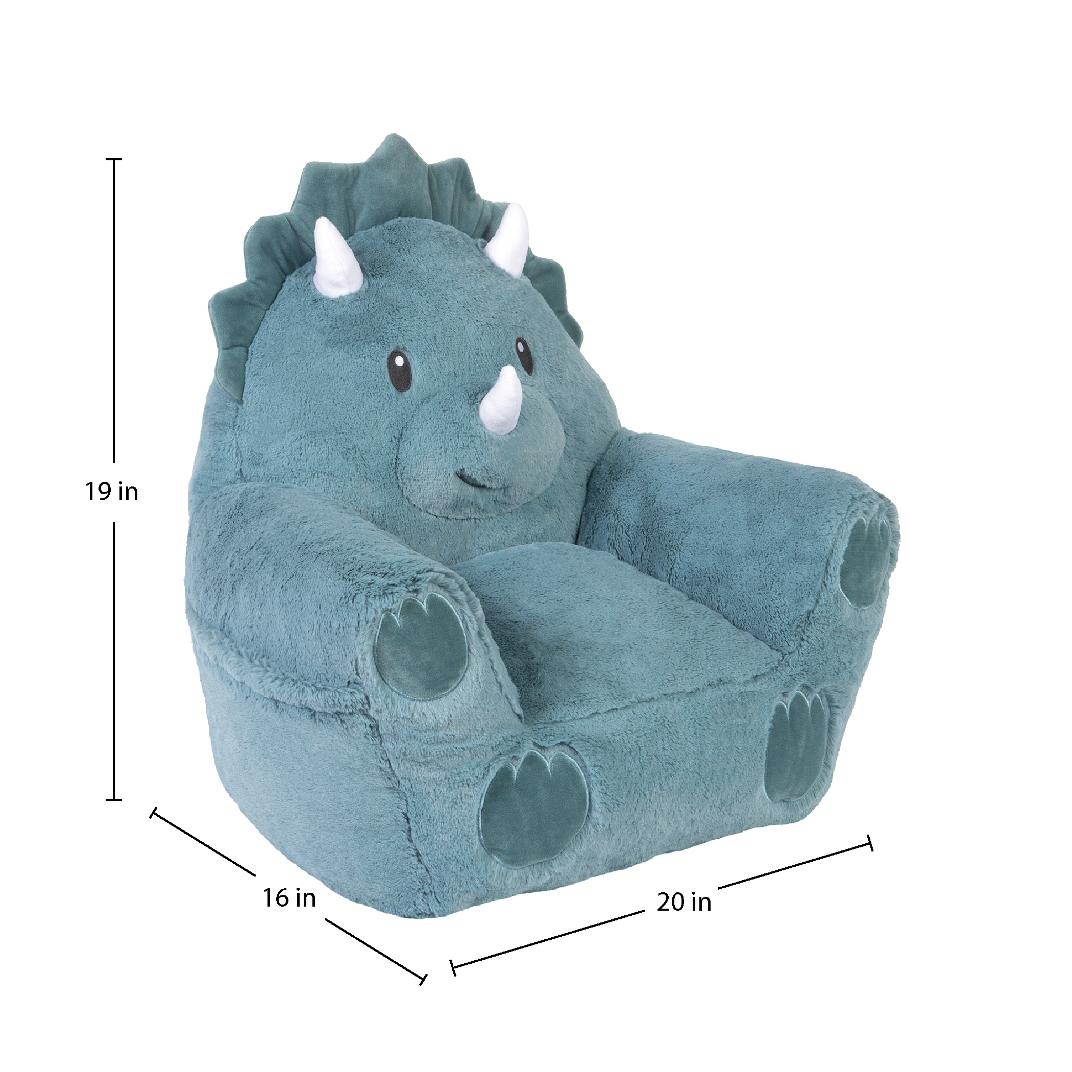 Cuddo Buddies® Unisex Toddler Dinosaur Plush Character Chair by Trend Lab - image 4 of 11