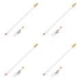 thumbnail image 3 of Shisuyan 4pcs White Barber Pencil Set With Built In Sharpener For Men Women For Hair Detailing Beard Shaping And Eyebrow Makeup Tools, 3 of 9