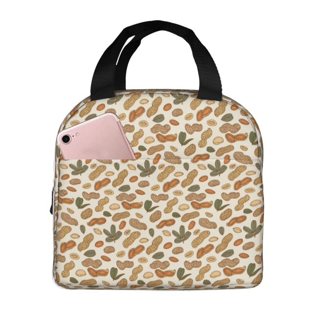 Disketp Set With Peanut Bolsa Térmica para Almuerzo para Hombre y Mujer, Ideal para Trabajo, Senderismo y Picnic