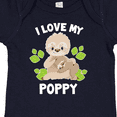 thumbnail image 4 of Inktastic Cute Sloth I Love My Poppy with Green Leaves Boys or Girls Baby Bodysuit, 4 of 5