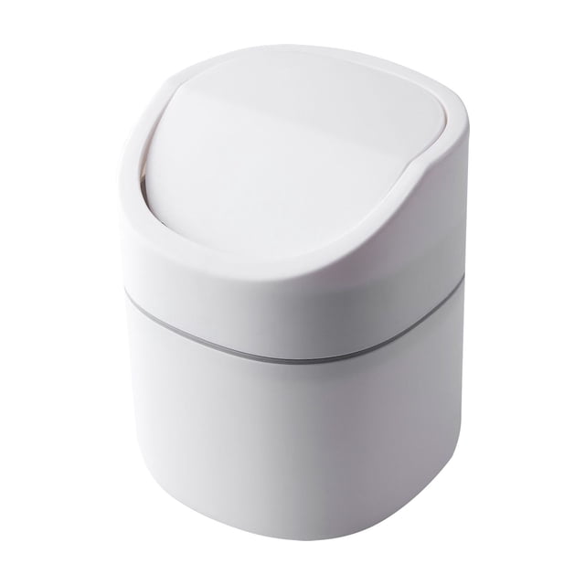 Rubbish Bags Mini Desktops Covered Kitchen Living Room Can for Sundries Storage Flip Design Buckets - Convenient and Stylish Solution