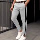 thumbnail image 2 of Pantalones Casuales Ligeros de Estilo Empresarial de la Línea Lateral con Pantalones de Traje Suelto con Tela de Poliéster Cómoda, Pantalones Largos Diarios de Primavera para el Trabajo Y el Hogar, 2 of 7