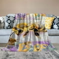 thumbnail image 2 of BCIIG Personalized Bee Gifts Blankets for Baby with Name, Custom Bee Blankets for Girls Boys, Gifts for Animal Lover, Throw Soft Warm Flannel Blanke  r Baby/Pets 50x60in, 2 of 6