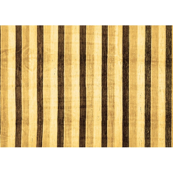 Ahgly Company Indoor Rectangle Solid Brown Modern Area Rugs, 7' x 9'