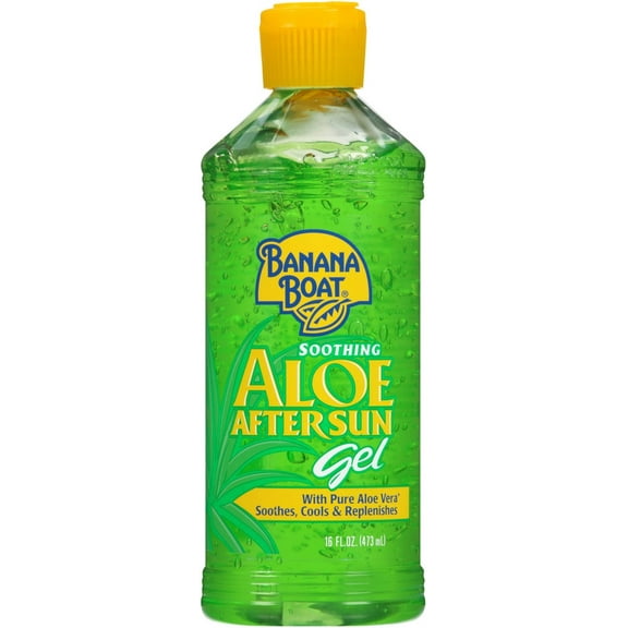 Banana Boat Aloe After Sun Gel, 16 oz (Pack of 6)