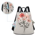 thumbnail image 5 of FORMRS Women's Travel Backpack Purse Anti-Theft Hidden Pockets Casual Shoulder Bag, Pink Flower, 5 of 7