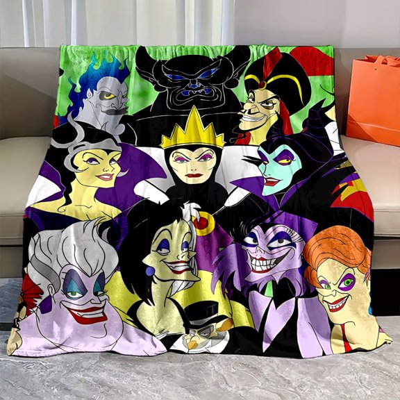 Villains Throw Blanket Decoration Soft Blanket for All Season Villains Party Supplies Home Bedroom Sofa, Blanket Presents for Family