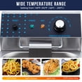 thumbnail image 5 of M optimized Electric Deep Fryer Stainless Steel with Basket, 8L/8.45QT Countertop Fryers, 1600W Single Tank Electric Fryer for Kitchen, Restaurant and Commercial Use, Temperature Adjustable 140-392℉, 5 of 7
