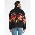 thumbnail image 3 of Netflix Stranger Things Logo Men's & Big Men's Faux Shearling Quarter-Zip Jacket, Sizes S-3XL, 3 of 5