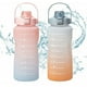 thumbnail image 5 of Botella de agua deportiva extragrande de 2,2 l, color azul y morado, a prueba de fugas y portátil para aventuras al aire libre y uso doméstico, 5 of 8