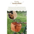 thumbnail image 3 of Soidarity Cesta de mimbre para bicicleta de alta resistencia, profesional, práctica, de gran capacidad, transportador de mascotas, cesta delantera para Ciclismo Color de registro Soidarity OD014421-01, 3 of 6