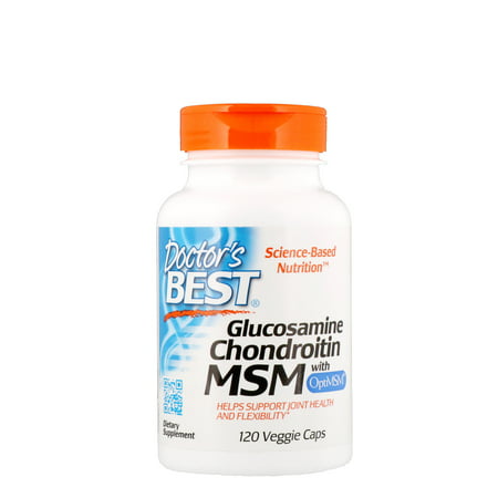 Doctor's Best, Glucosamine Chondroitin MSM with OptiMSM, 120 Veggie Caps(pack of