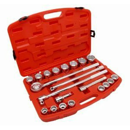21 PIECE 3/4" DRIVE METRIC MECHANICS TOOLS SET