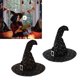 thumbnail image 1 of Sombrero De Bruja De Halloween, Sombrero Puntiagudo De Ala Decorativa Plegable Elegante Para Fiesta De Cumpleaños Cosplay, 1 of 8