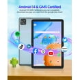 thumbnail image 5 of Android 14 Tablet 10 inch Tablets with Keyboard, 8GB RAM 128GB ROM 1TB Expand,Qcta-Core,8000mAh Battery,5G Wi-fi 6, 2MP+8MP Dual Camera,Bluetooth5.0,Gray, 5 of 11