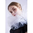 thumbnail image 4 of GRACEART Victorian Retro Mesh Neck Ruff Ruffle Collar Layered Clown Neck Collar, 4 of 6