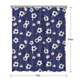 thumbnail image 5 of Pioneer Flower Floral Print Pattern Shower Curtain 72"x84", Bathroom Decorative Shower Curtain Set with 12 Hooks, Waterproof Washable, 5 of 6