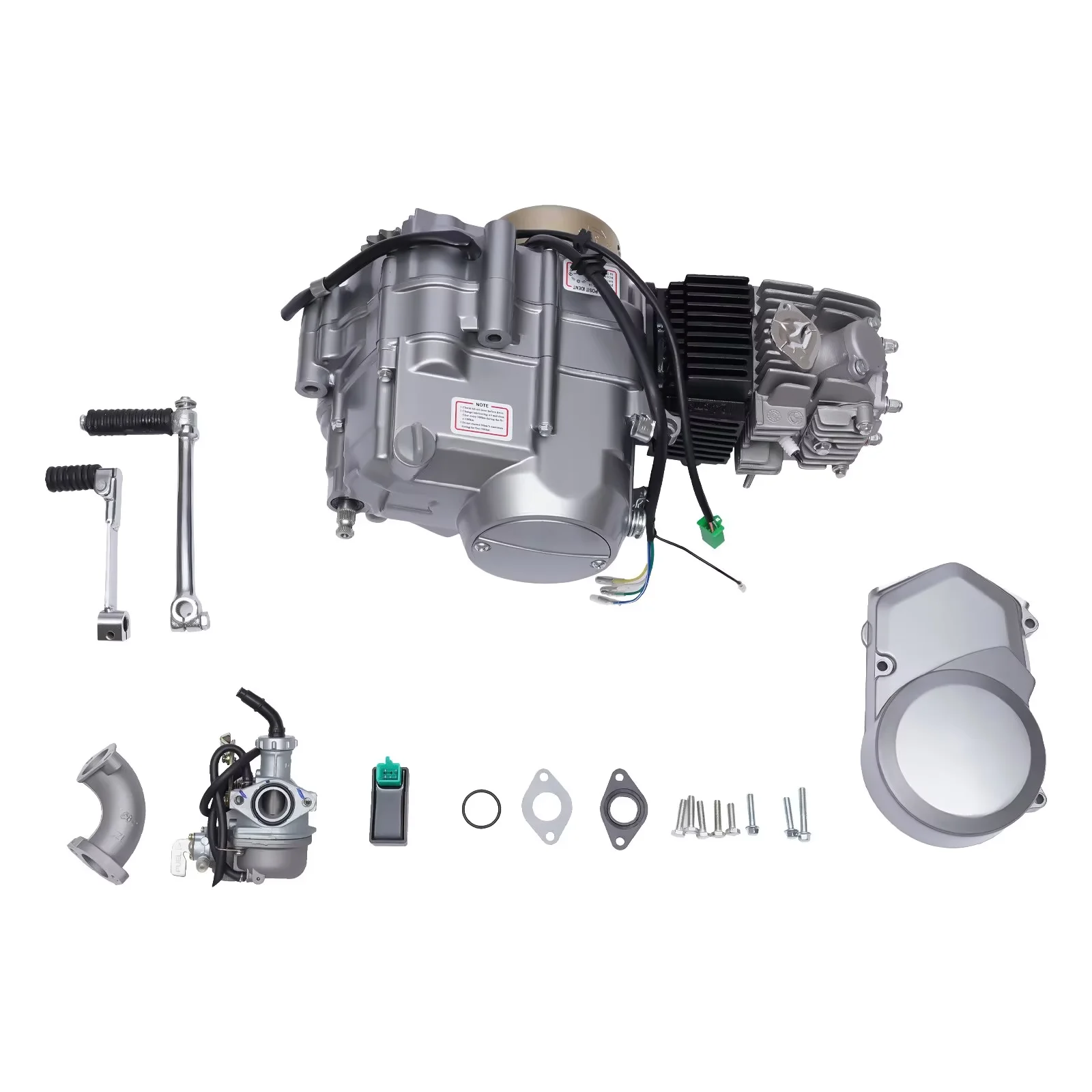 TFCFL 4-Stroke 125CC Semi-auto Engine Motor w/Reverse for ATV Go Kart (Type  2) 