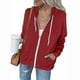 thumbnail image 1 of Chaqueta deportiva con capucha y cremallera para mujer, abrigo de manga larga, tops casuales s202412243747, 1 of 2