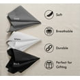 thumbnail image 2 of House of Orlo Multicolor Dinner Cotton Napkins, 12 Pack, 17"x17", Black-Grey-White, 2 of 6