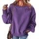 thumbnail image 2 of Suéter de Cuello Redondo para Mujer, Holgado, de Lana de Cordero, Informal, Versátil, de Larga, para Otoño e Invierno. L, 2 of 8
