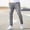 Gray, variant on YLSDY Men's Stretch Ripped Slim Jeans, Button Waist, Tapered Streetwear Casual Denim Trousers Light Blue M