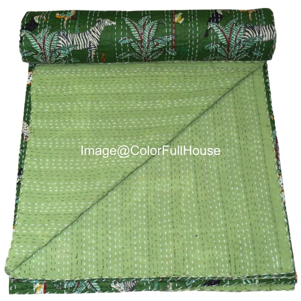 Achetez des couettes indiennes de haute qualité - Motifs Kantha vintage