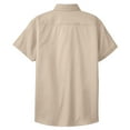 thumbnail image 7 of Yellow Rooster Womens Short Sleeve Easy Care Shirt Stone 3XL, 7 of 7