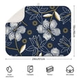thumbnail image 2 of 2pcs Hawaiian Beach Kitchen Drying Mat 3-Layer Thick Microfiber Dish Pad Heat Resistant Colorful Jungle Leaves Print Machine Washable, 2 of 4