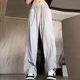 thumbnail image 4 of Pantalones de verano para hombre, estilo coreano, holgados, de seda helada, de talla grande, informales, holgados, XXXL, 2024, 4 of 4