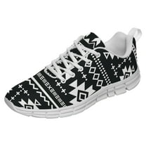 Native Indian Shoes for Men Women Running Sneakers Breathable Casual Sport Tennis Shoes Gift for Him Her White Size 3.5