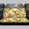 thumbnail image 4 of Jeiento Hummingbird Car Seat Covers Set of 4 Front Rear Bench Covers for Women Girls Sunflower Auto Seat Covers Travel Vintage Decor Car Accessories Fit for Truck Van SUV, 4 of 7