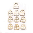 thumbnail image 4 of Decoración De Hadas De Adornos arte De Del Semiellipse De 10pcs Gloria Ventanas de hadas de madera, 4 of 6