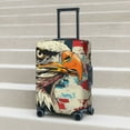 thumbnail image 4 of Cauagu Retro American Eagle Print Travel Luggage Cover,Travel Dust-proof Suitcase Cover Softside Suitcase Protector for 18-32inch,Not Included Suitcase, 4 of 8