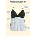 thumbnail image 3 of Swimsuits for All Women's Loop Strap Tankini Top, 3 of 3
