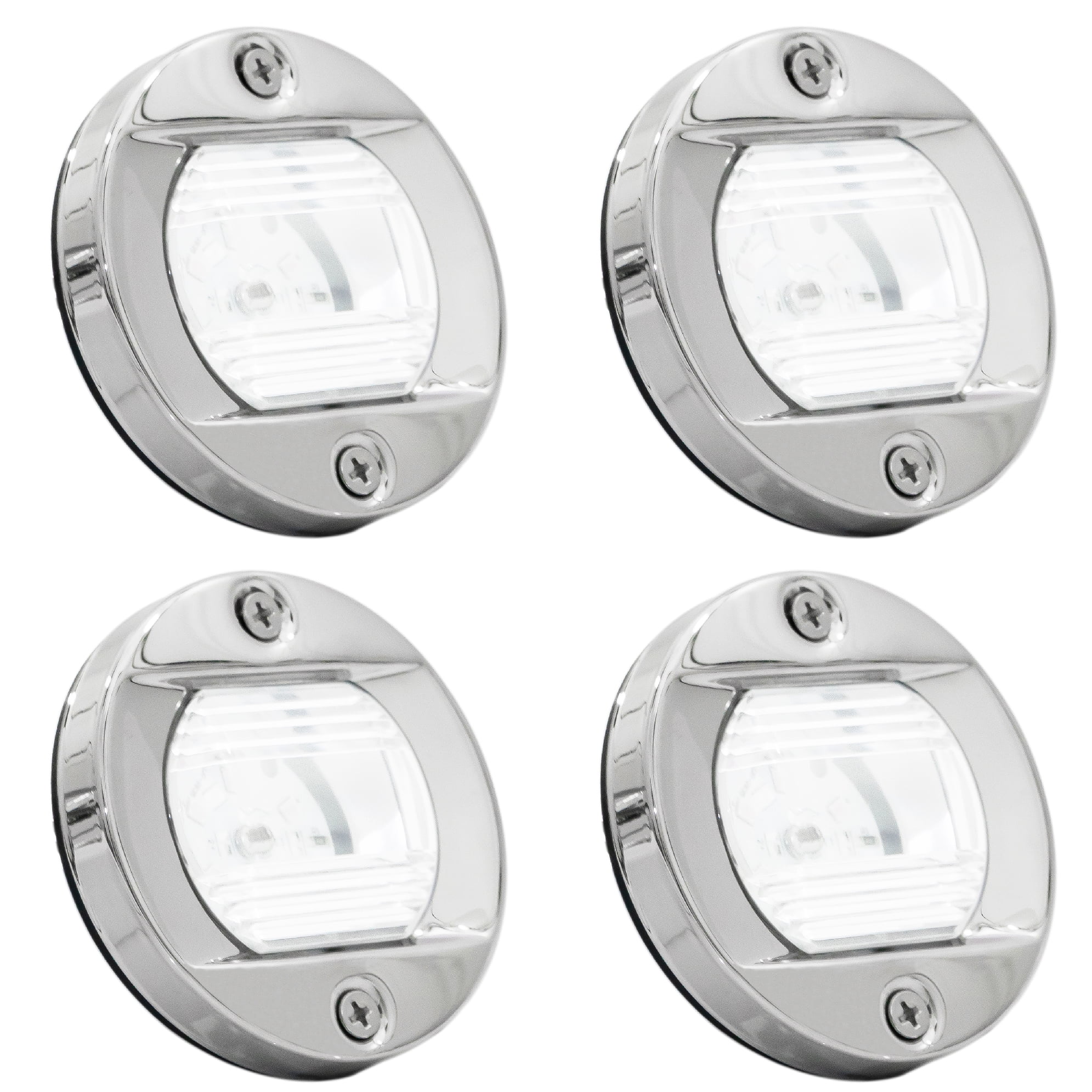 Five Oceans Boat Navigation Lights, 6 Pack Marine Courtesy Lights, LED Boat Transom Mount Light