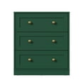 thumbnail image 4 of Heynemo Green Nightstands Set of 2, 3-Drawer Wooden Bedside Tables for Bedroom, Living Room, or Hallway, 4 of 7