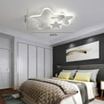 thumbnail image 3 of Acrylic Star LED Ceiling Light Dimmable Lamp Room Decor Lighting Fixture w/Remote Control, 3 of 14