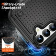 thumbnail image 5 of Armor Shockproof Case for Samsung Galaxy S25 Plus, [Military Grade Anti-Drop] Rugged Hybrid Hard PC+Soft Silicone Heavy-Duty Tough Durable Slim Fit Lightweight Protective Bumper Phone Case, Black, 5 of 7