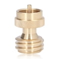 thumbnail image 1 of Propane Tank Adapter Small Brass Propane Refill Valve Gas Tank Converter for Camping, 1 of 2