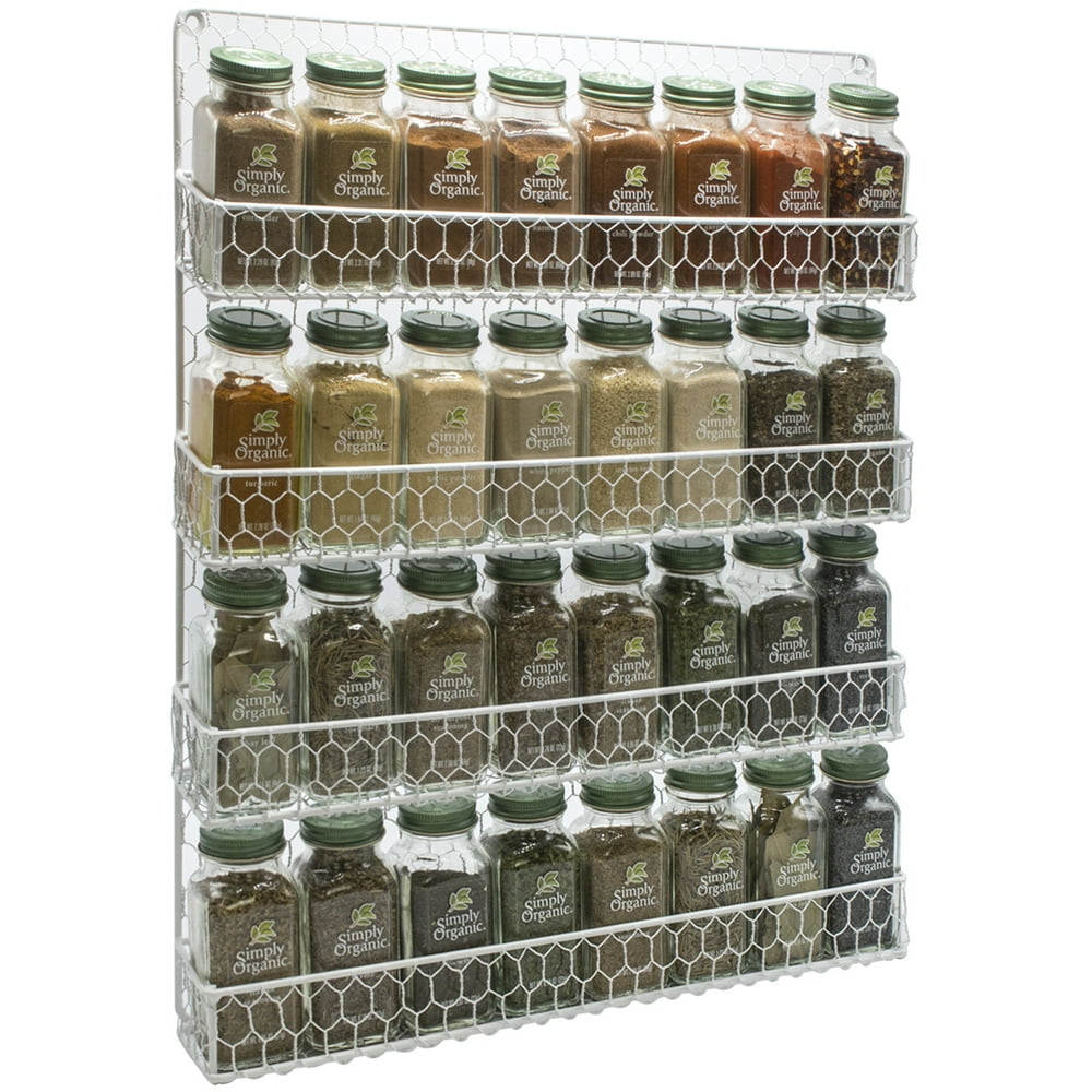 Sorbus Spice Rack and MultiPurpose OrganizerDecorative 4 Tier Wall