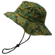 Glory Max Classic Cotton Wide Brim Bucket Hat Summer Outdoor Boonie Camo Green Hats