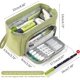 thumbnail image 3 of Pencil Case Large Capacity Pencil Pouch Handheld Pen Bag Cosmetic Portable Gift for Office School Teen Girl Boy Men Women Adult (Green), 3 of 4