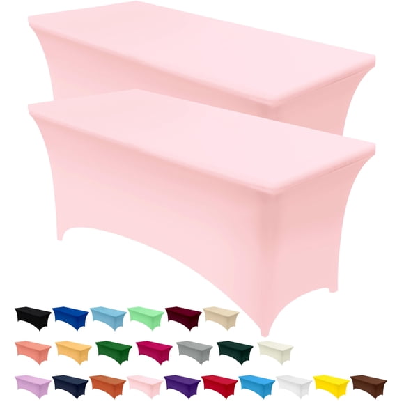 Mantel Utopia Kitchen Spandex, paquete de 2 unidades [120 x 75 x 75 cm, rosa]