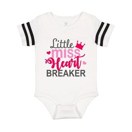 

Inktastic little miss heart breaker Gift Baby Boy or Baby Girl Bodysuit