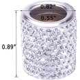 thumbnail image 2 of Ventas promocionales Almohada para la cabeza del coche, collar de almohada, decoración de diamantes de cristal para coche, SUV, camión, decoración interior, paquete de 4, blanco, 2 of 5