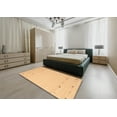 thumbnail image 4 of Ahgly Company Indoor Square Contemporary Chrome Gold Yellow Solid Area Rugs, 5' Square, 4 of 6