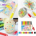 thumbnail image 2 of Giaone 12pcs Plastic Acrylic Paint Pen Glowing Pigment for Low Light Surfaces Decorating, 2 of 15