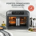 thumbnail image 3 of Kalorik Designer Series 26 QT Air Fryer and Convection Oven, Black with Silver (AFO52786BS43), 3 of 10