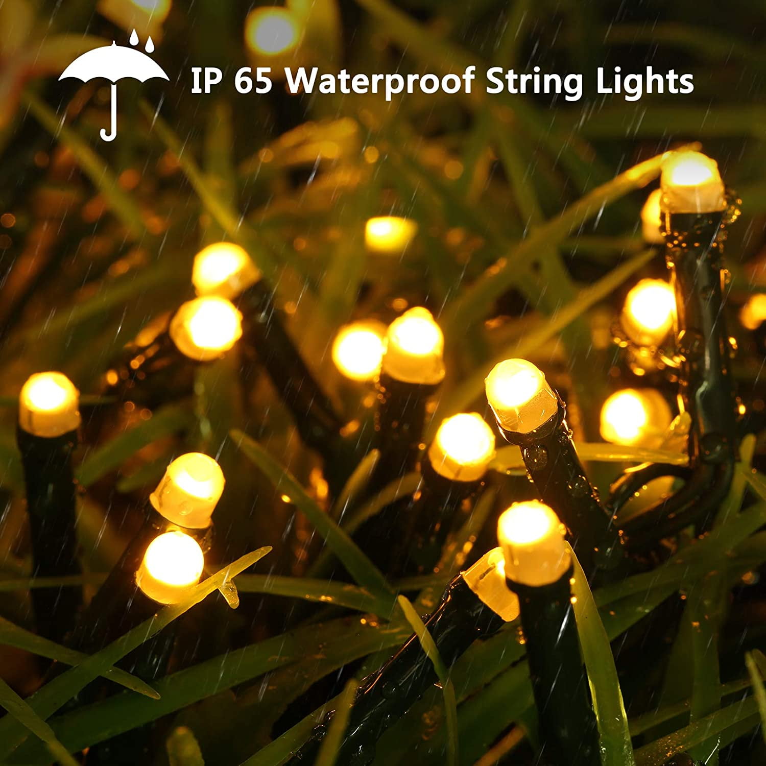 Holiday Decorations Party Bedroom Patio Yard Solar String Lights Outdoor 121ft 350 LED Solar Fairy Lights Outdoor with 8 Modes Wedding Waterproof Outdoor String Lights for Garden Blue 